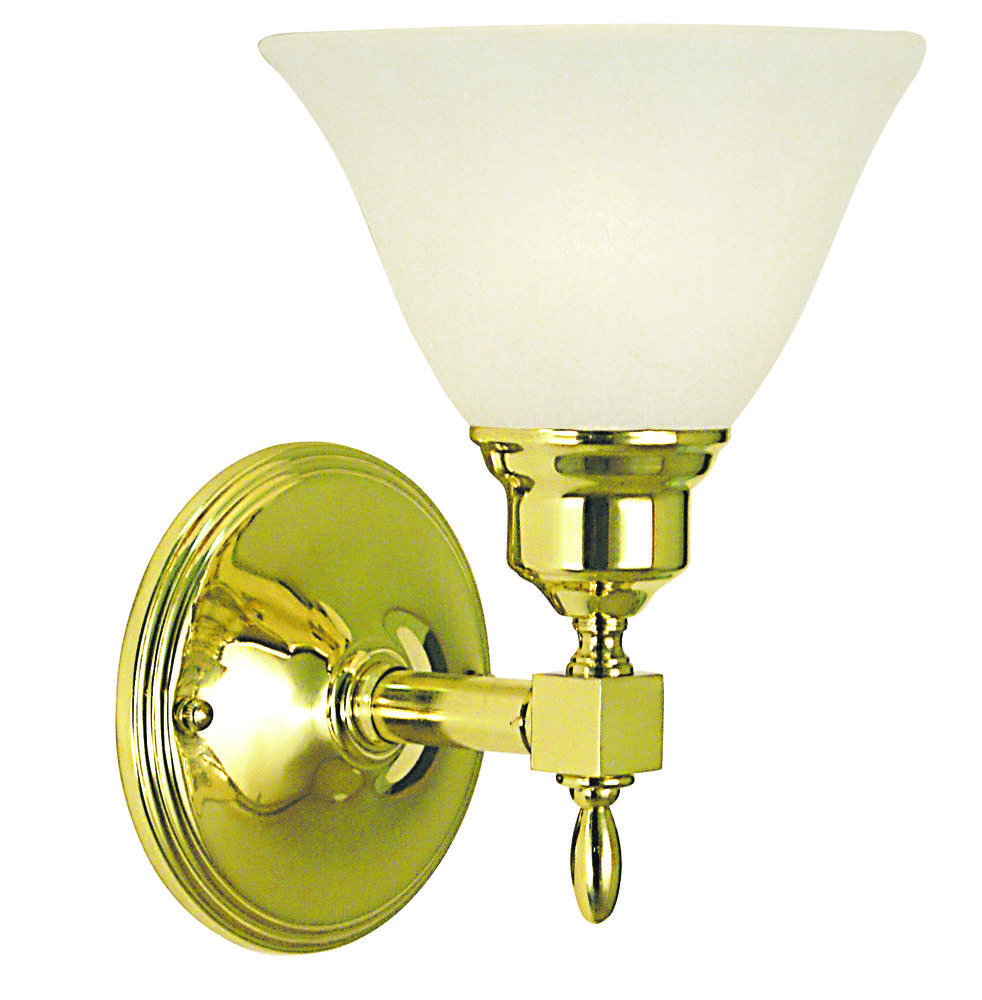 1-Light Antique Brass Taylor Sconce