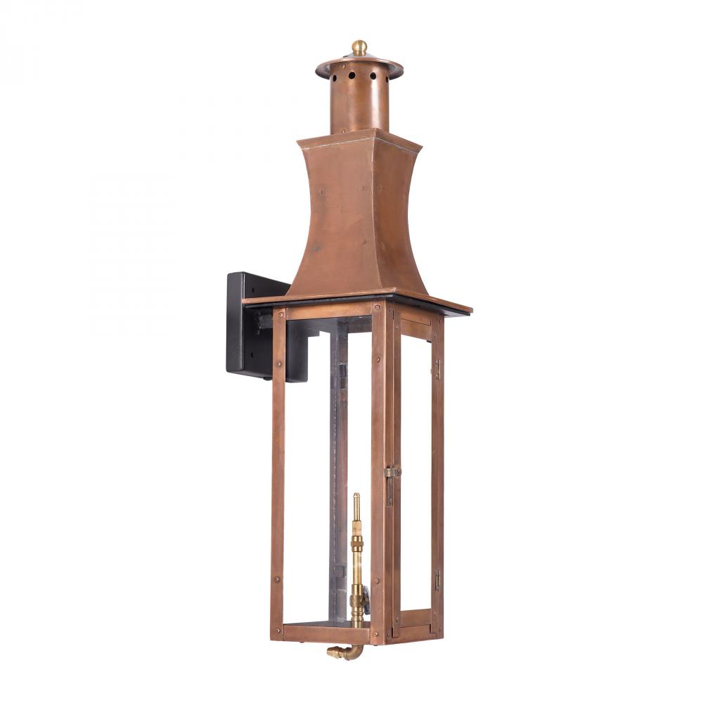 Maryville Outdoor Gas Wall Lantern Aged Copper