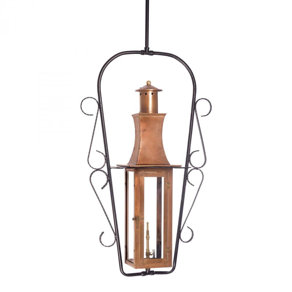 Maryville Outdoor Gas Ceiling Lantern In Aged Co