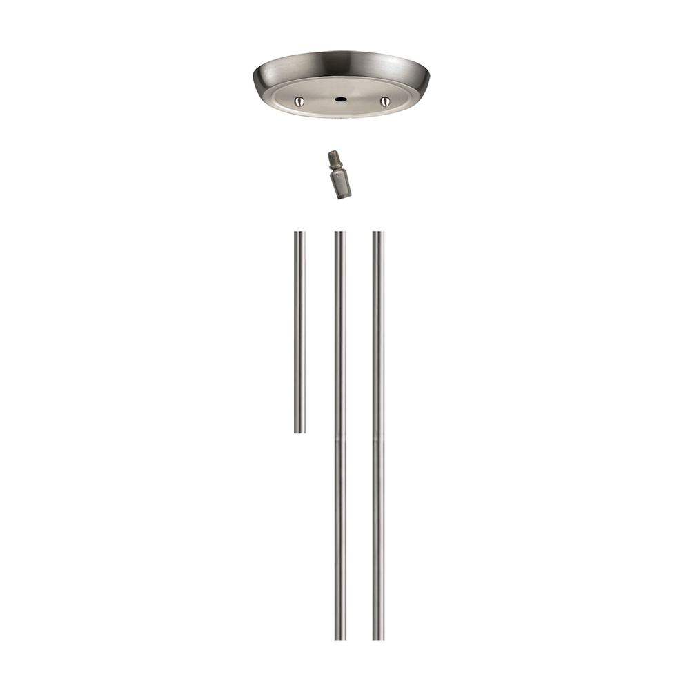 Illuminare Accessories Rod Kit (1 6-inch, 2 12-inch extensions) in Satin Nickel